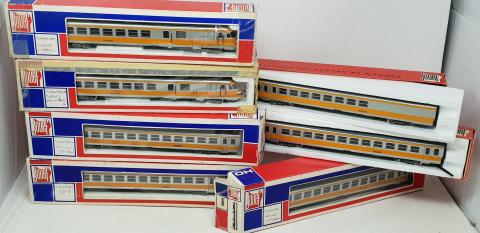 JOUEF HO RAME Rtg Turbotrain 7662 6 Elements Train Electrique Boite EUR