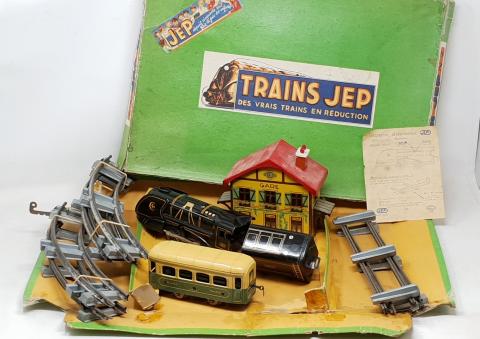 Ancien Train Mécanique Jouef – Locomotive SNCF Et Wagon Pullman – Collection