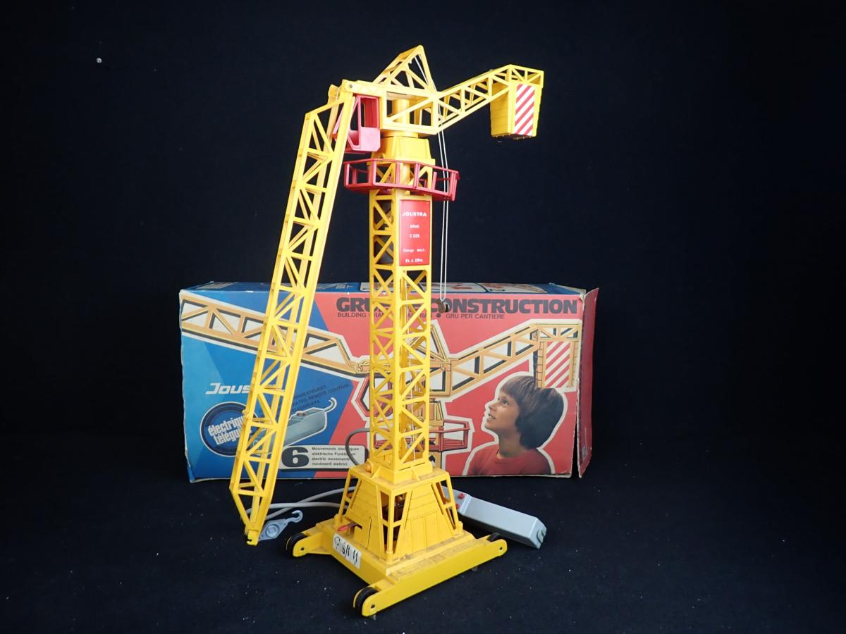 Jouet Ancien en Métal Joustra  Grue
