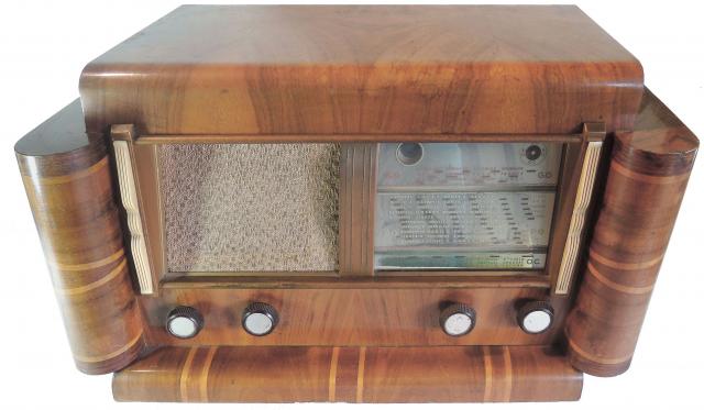 Radio AEG Geadem 5 Tubes 1928/29 - Boîtier Tôle Original - Occasion Vintage