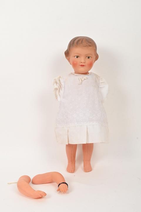 poupée, Dominique fille en rhodoïd,SNF 39cm