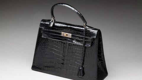 Sac Vintage En Cuir Crocodile Noir - Bon état - Dimensions 29x18x10 Cm - Pour Soirée