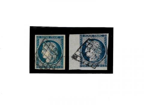 1 lot de 63 timbres oblitérés français années 1990 à 1999 - Collection