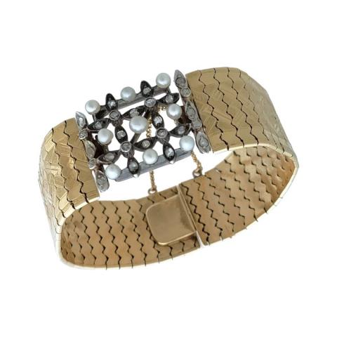 Bracelet Ancien En Ivoire (style) - Vintage