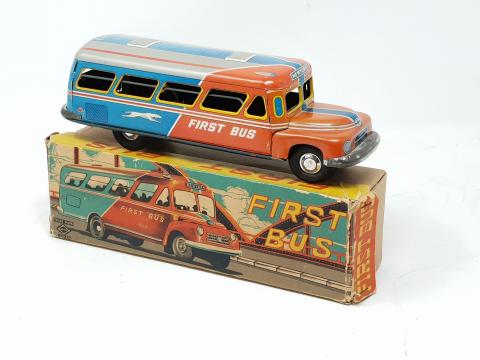 Voiture Ancienne Mont Blanc Oiseau De Feu En Tôle - Jouet Vintage - Occasion