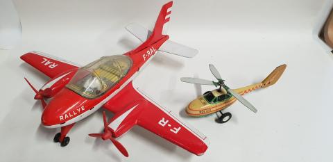 JOUSTRA- ANCIEN AVION Rallye En Tole -Serigraphie- Filoguide- F-Rl/F-R