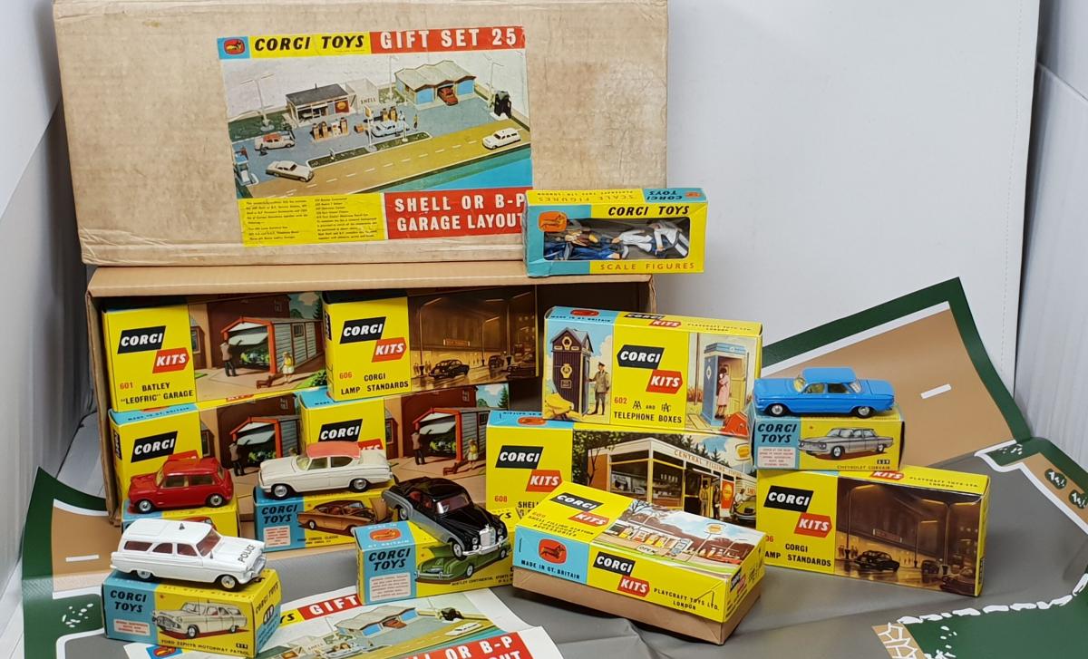 Corgi Toys Gift Set 25 – VW Racing Club – Miniature 1:43, Jouet Ancien De Collection