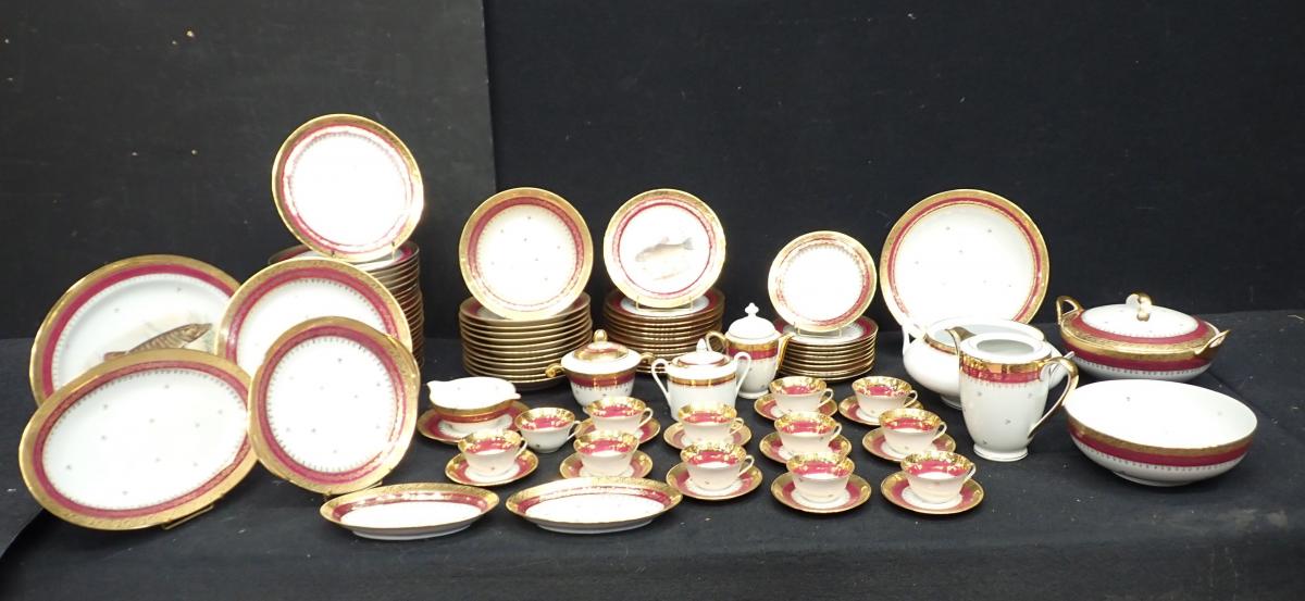 SERVICE DE TABLE en porcelaine de limoges EUR 40,00 - PicClick FR