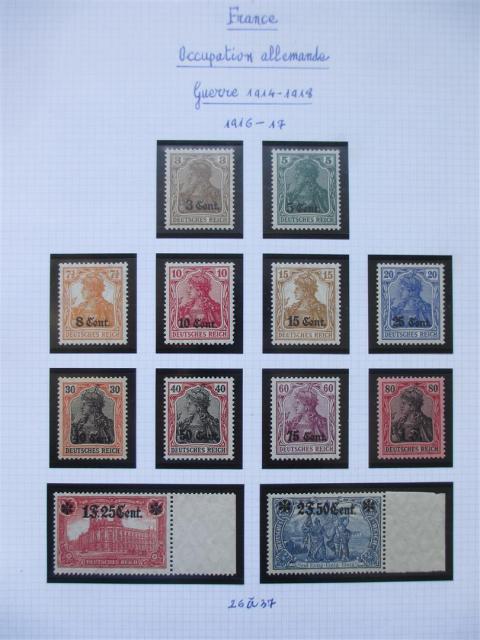 Lot De 10 Timbres Allemands Divers De La 1ère Guerre Mondiale - Pour Collectionneurs - Qualité PROPHILA