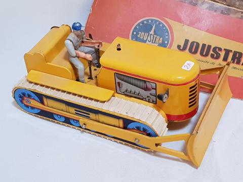 Miniatures en tôle - jouets anciens - tank joustra - camion tôle