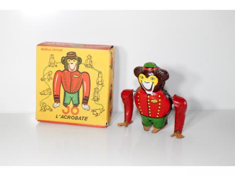 Jouet Mécanique Ancien SCHUCO – Singe Acrobate – Vintage