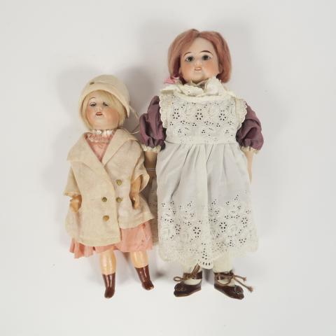 Vêtements Anciens Pour Poupée - Robe - Taille 28 Cm - Porcelaine - Fabrication France