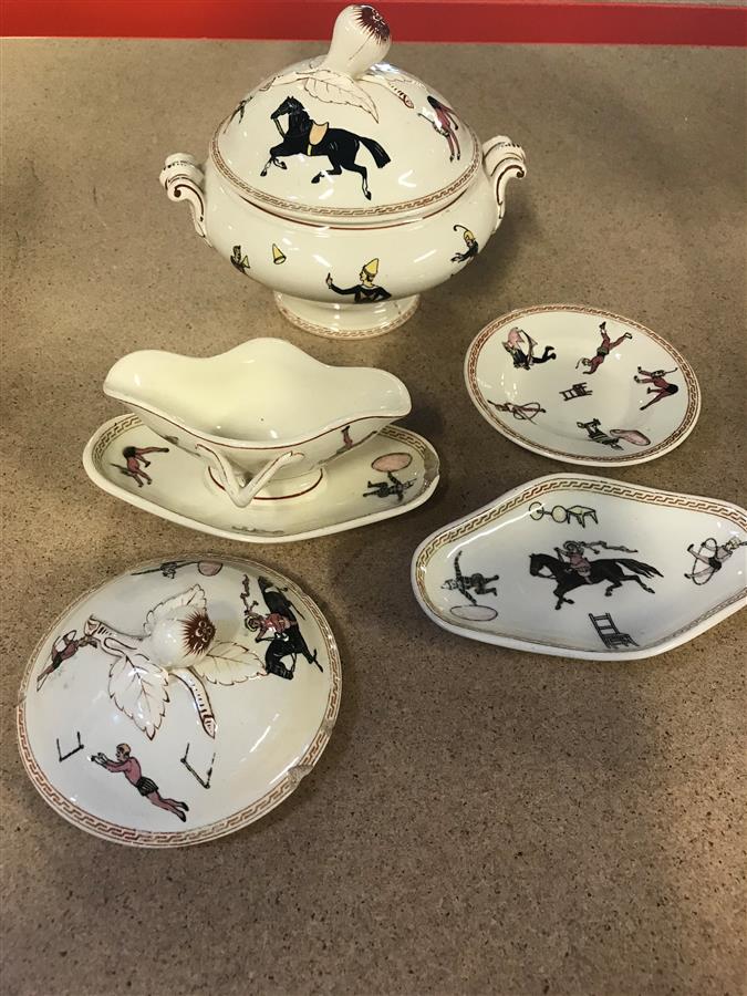 Dînette Ancienne Le Petit Chaperon Rouge - Jouet Vintage Dans Sa Boîte D'origine, Pour Poupées Et Collection