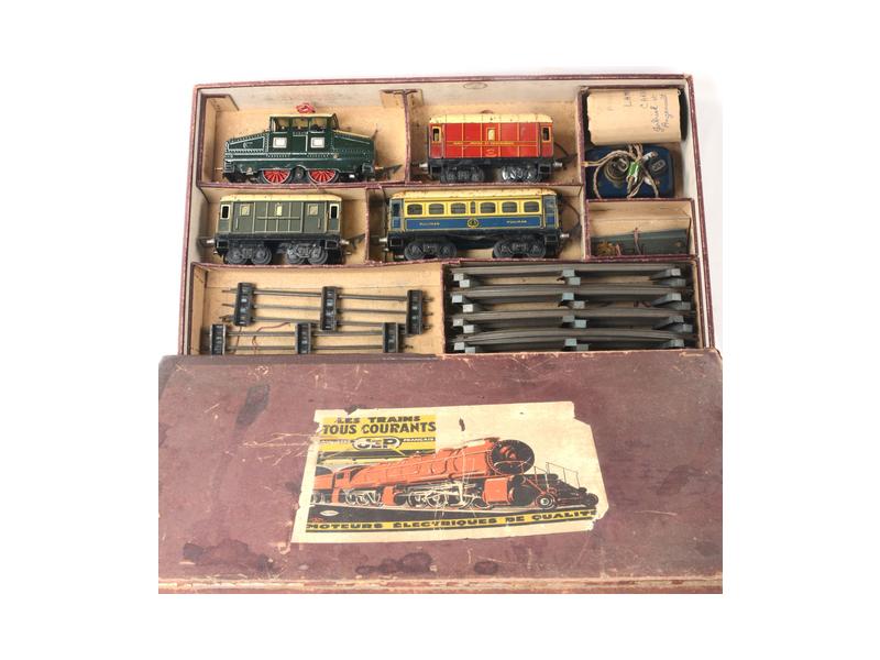 Coffret Train Vapeur JEP - Révisé Et Fonctionnel - Avec Transformateur Maron