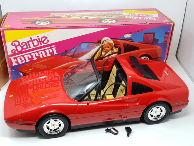 Voiture Barbie Ferrari Mattel Rouge - 1986 - Vintage - Occasion
