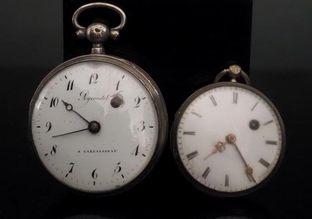 Montre à Coq 19ème Siècle - Boîtier En Argent, Montre De Poche Ancienne - Très Bon état