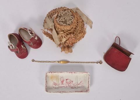 Petit sac en cuir marine vintage - Le Grenier de Lisette