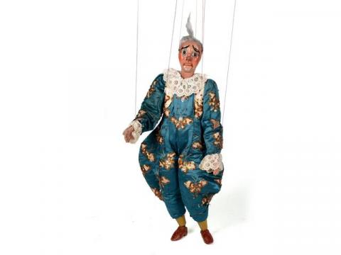 Ancienne Marionnette à Gaine Femme – Bois Et Tissu – Fin XIXe – France