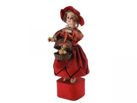 Jouet Mécanique Ancien – Petite Fille (fillette) – Pièce Vintage Et Décorative