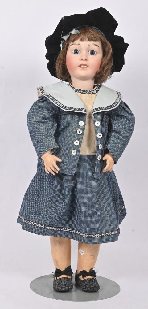 Perruque Mohair Pour Poupée Ancienne 28,5cm - Fabriquée En France
