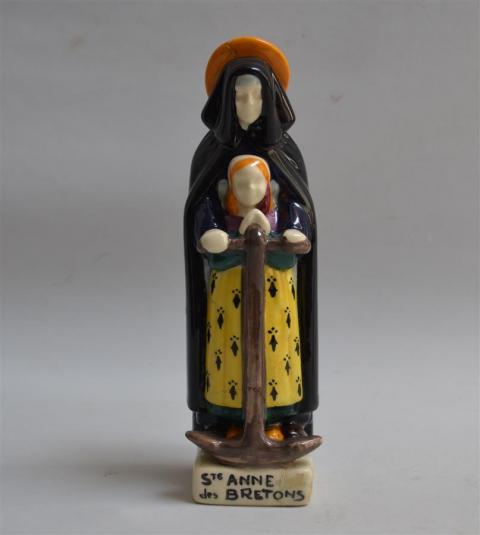 St Anne des bretons en faïence HB Quimper 