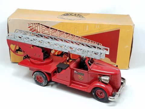 Ancien Jouet Camion Tole Litho Sif Transports Rapides