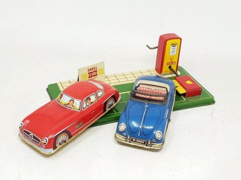Lot De Miniatures Anciennes Dinky Toys, Jouef, JEP, Camions Et Voitures En Tôle
