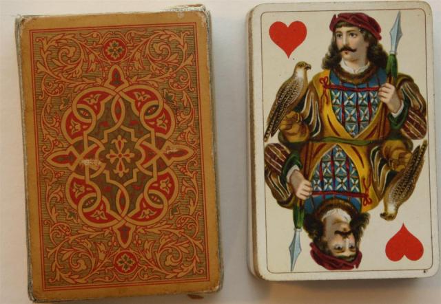 SABOT DE CROUPIER distributeur pour cartes à jouer Bois d' acajou