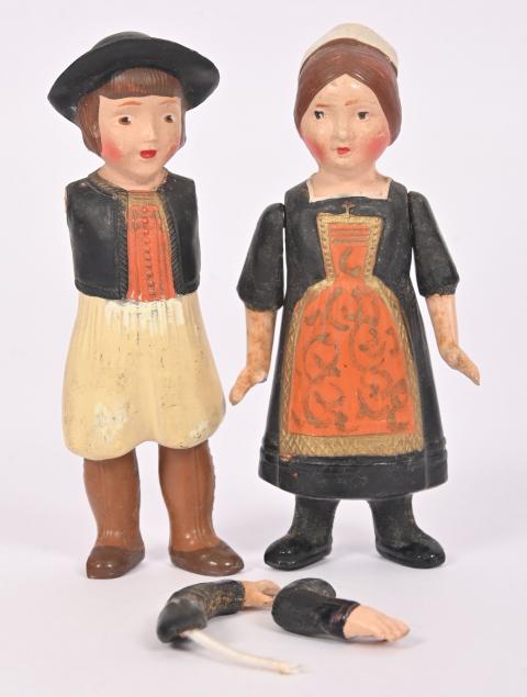Poupée Ancienne Petitcollin Mignonnette 13 Cm - Celluloïd - France