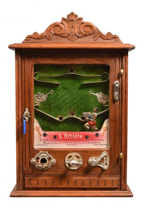 Automate Indien Ancien Avec Tambour - À Restaurer - Pièce Unique
