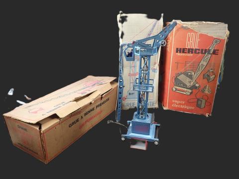 Jouets et jeux anciens véhicules Joustra grue