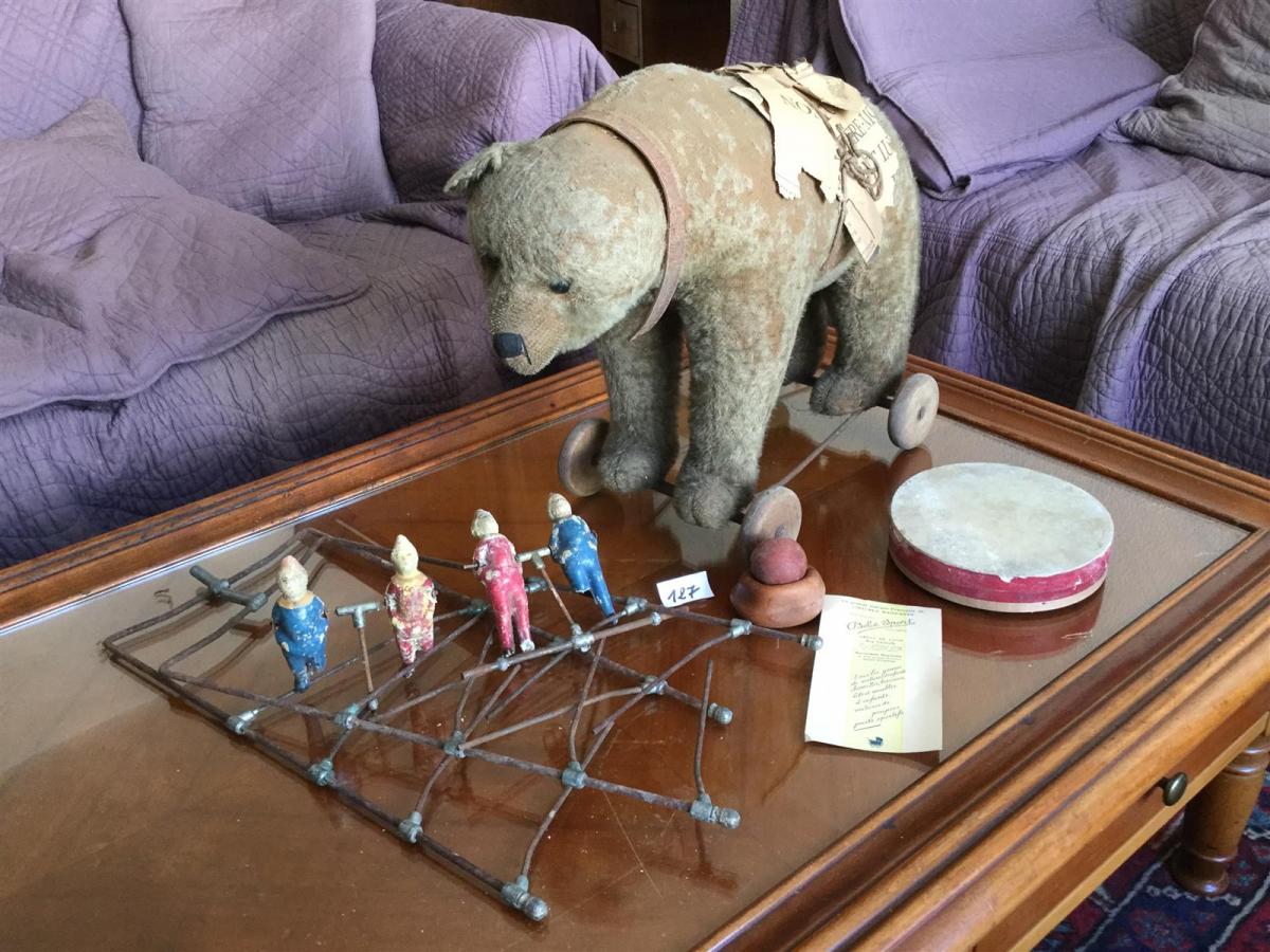 Bel Ours Ancien En Peluche - Jouet Vintage D'Occasion