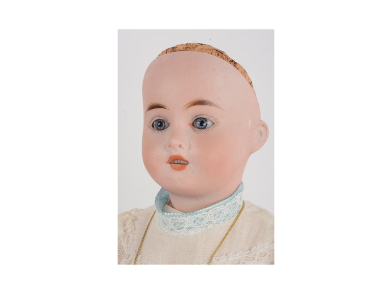 Allemagne-DEP 1907-Tête porcelaine marquée en creux 1907 R/A DEP I 5/0