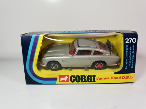 A Dinky Toys No. 153 Aston Martin DB5, within a plastic display box, together with twelve Corgi vehi