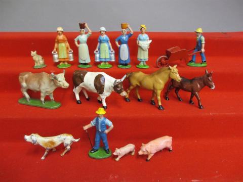 Jouet Ancien Quiralu Mouton Couché La Ferme Quiralu | UK