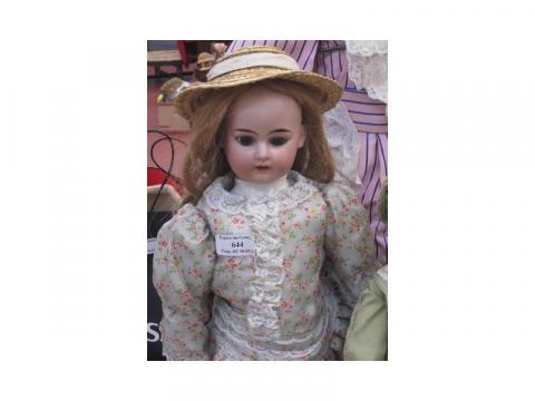 Magnifique chapeau ancien de poupée ancienne Jumeau Steiner ou autre - Collection