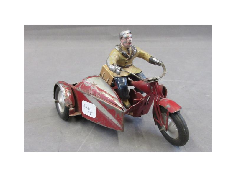 Side car en tôle de la marque QHS modèle 605. Jouet vintage. (Gebraucht