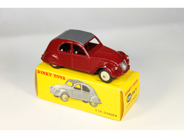 Ancien Dinky Toys France 24T Citroën 2CV - Gris clair 1 Feu
