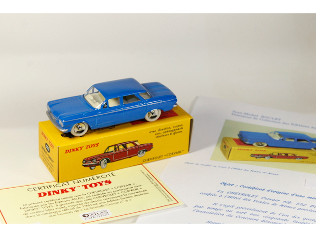 Dinky Toys 552 Chevrolet Corvair - Voiture Miniature De Collection, Fabrication Française