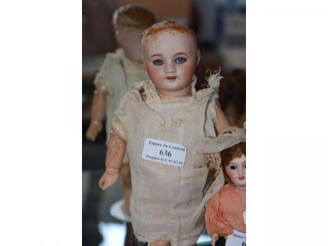 Petite poupée vintage allemande en caoutchouc Ari - années 1950 - France