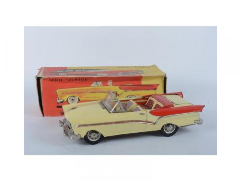 Jouet Ancien Cabriolet Sahara FJ France - Tôle, Friction, Années 60/70