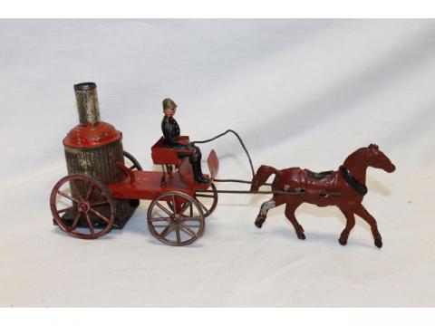 Charrette à Cheval CR Charles Rossignol 23 Cm à Restaurer - Tôle Vintage France