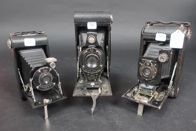 Lot de 5 appareils photos a soufflets début 1900