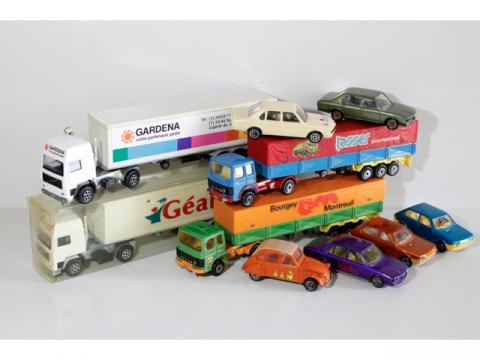 lot de 6 camions divers MAJORETTE matchbox solido