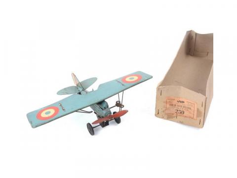 FRANCE JOUET FJ GMC benne basculante avec remorque tole mecanique 1/24