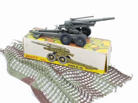 Dinky Toys France 819 Obusier DE 155 A.B.S. Meccano + Box | #309895772