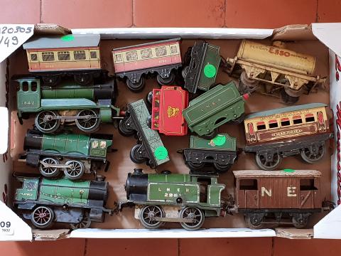 Locomotive tramway, jouet en bois des années 60 pièce de collection