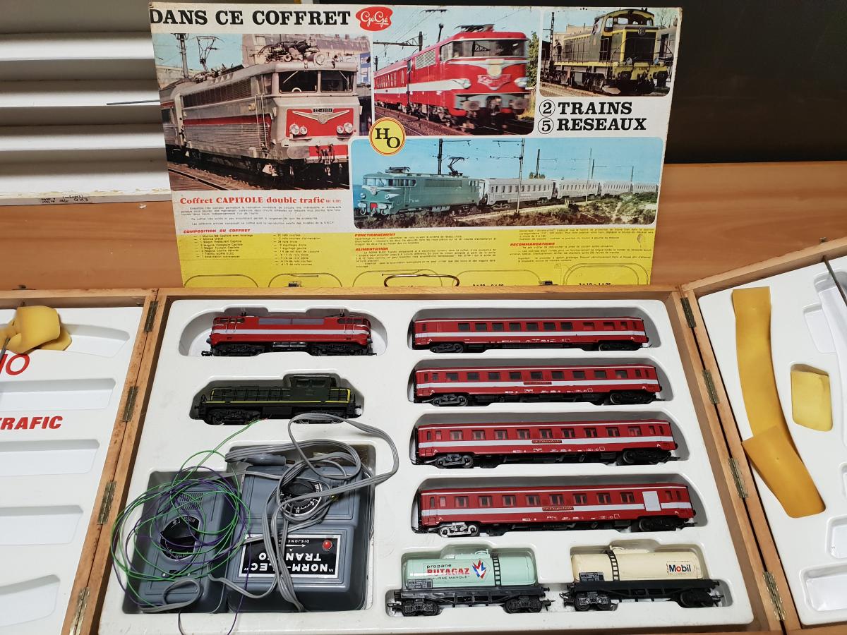 Lot De 3 Boîtes Vides Gégé HO Le Capitole + Transformateur - Modélisme Ferroviaire