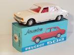 Ancienne voiture en plastique, 504 Peugeot, Joustra, à friction