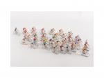 COUREUR CYCLISTE TOUR DE FRANCE BLANC METALIQUE ALU PLOMB STYLE SALZA QUIRALU